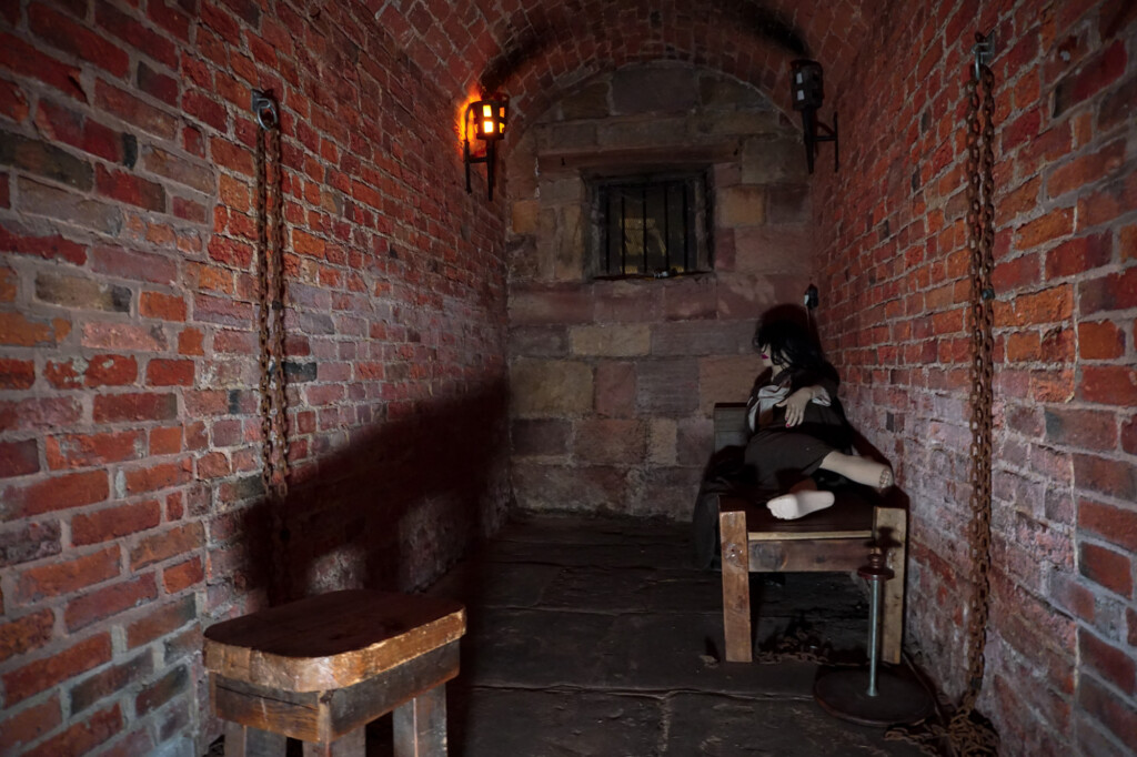 Cell inside the haunted Old Derby Gaol. 