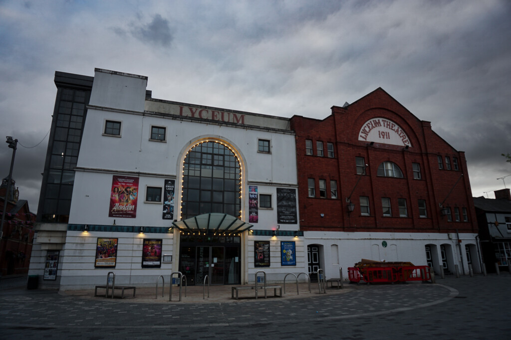 Haunted theater is Crewe, England. 