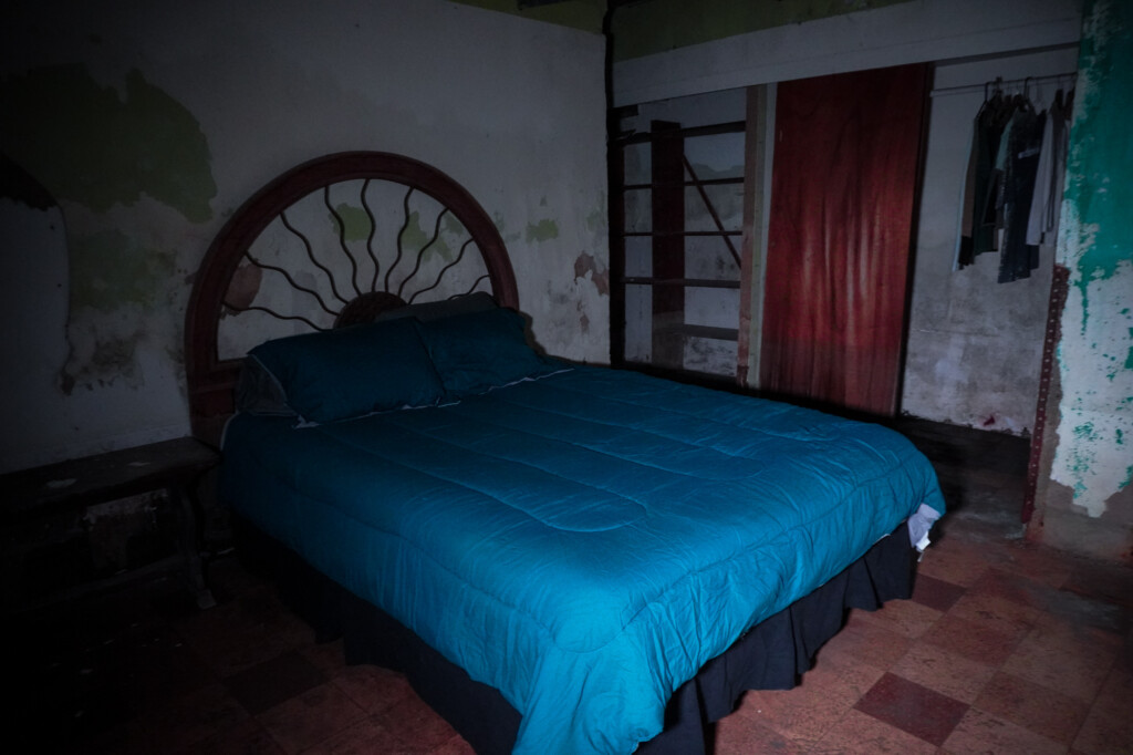 Priest's bedroom at Yorktown Memorial Hospital. 