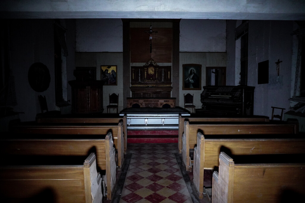 Church haunted by Demon. 